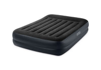 Intex Queen Pillow Rest Airbed with 240v pump 64124