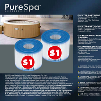 Intex Spa S1 Replacement Filter Cartridges 2 Pack 29001