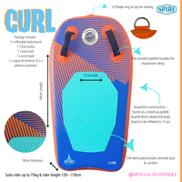 Spire Curl Inflatable Body Board - SP-BB-94