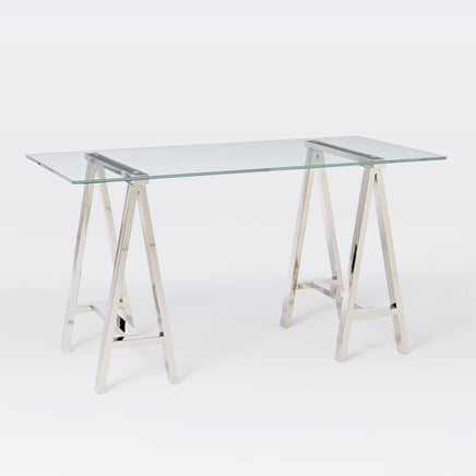 Stainless Steel & Glass Venus Office Desk Table