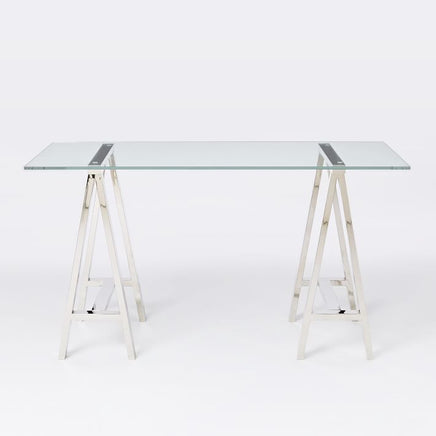 Stainless Steel & Glass Venus Office Desk Table