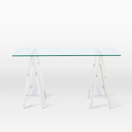 Stainless Steel & Glass Venus Office Desk Table