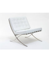 White Barcelona Chair - Classic Version - Replica