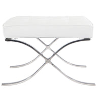 White Barcelona Ottoman - Classic Version - Replica