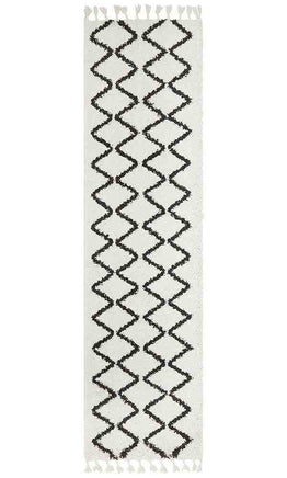 Saffron 11 White Runner by Rug Culture - 200X80CM - RUNNER