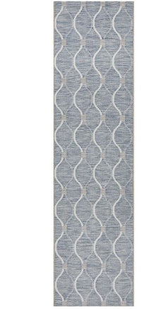 Terrace 5501 Blue Runner by Rug Culture-300X80CM - RUNNER
