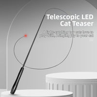 pet products Interactive LED telescopic pole cat teaser stick