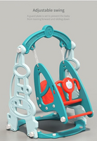 Kids Slide Swing Set Outdoor Toys Playground Activity Basketball Hoop