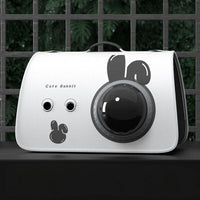 Printed Space Capsule Cat Bag, Large Capacity Crossbody Dog Bag, Universal Pet Bag for All Seasons