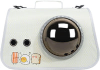 Printed Space Capsule Cat Bag, Large Capacity Crossbody Dog Bag, Universal Pet Bag for All Seasons