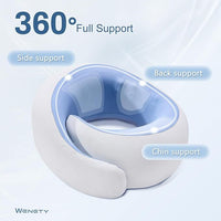 Travel Pillows for Airplanes,Memory Foam Neck Pillow for Traveling,Smooth & Cooling Fabric Plane Pillow for Long Flight,Ideal for Travels,Airplanes,Offices,Cars (Gray, Standard-Broad Fit)