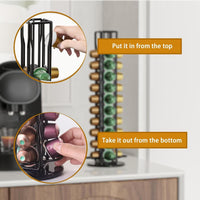 Coffee Pods Holder Storage Compatible with 40 Nespresso Pods