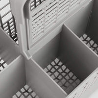 CARLA HOME 8 Slot Universal Dishwasher Cutlery Basket with Handle and Lid which Fits Most Brands (240mm X 135mm X 122mm)