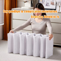 CARLA HOME 6-Tier Stackable Shoe Storage Box Organizer with Clear Door for Closet, Entryway or Cabinet