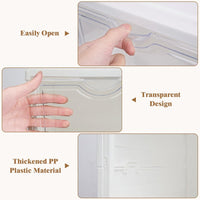 CARLA HOME 6-Tier Stackable Shoe Storage Box Organizer with Clear Door for Closet, Entryway or Cabinet