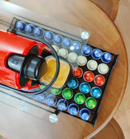 CARLA HOME 60 Coffee Pod Holder Drawer with Tempered Glass Capsule Organizer for Nespresso Pods and Sliding Drawer for Kitchen Countertop