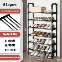6-Layer Multi-Function Shoe Rack Space Saver