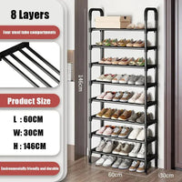 8-Layer Multi-Function Shoe Rack Space Saver