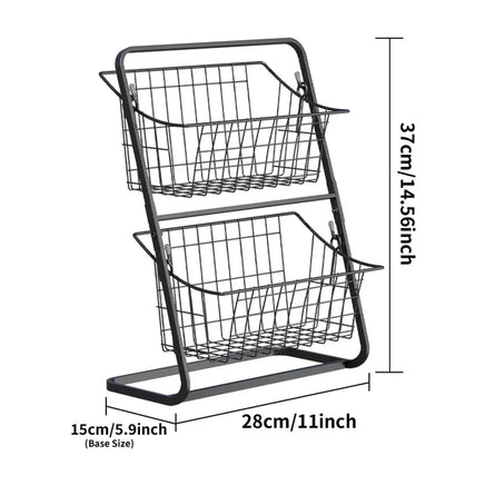 Kitchen Countertop Storage & Snack Rack