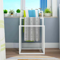3 Tier Metal Freestanding Towel Rack Rail Holder Drying Stand