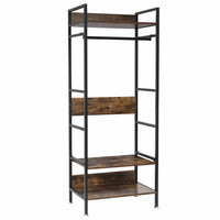 Metal Garment Rack Coat Stand MDF & Iron Organizer