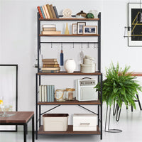 5-Tier Baker's Rack Microwave Stand Storage Shelf 84.5cm