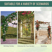 Stereoscopic Metal Garden Arch Arbor Wedding Pergola Trellis