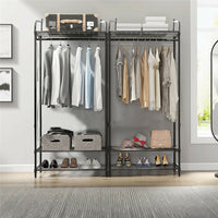 Extra Large Iron Clothes Rack Garment Hanging Stand