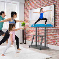 32-100 Heavy Duty TV Wall Mount with Shelf & Wheels