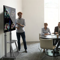 32-100 Heavy Duty TV Wall Mount with Shelf & Wheels