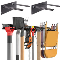 Wall Mounted Tool Rack Heavy Duty Garage Organizer
