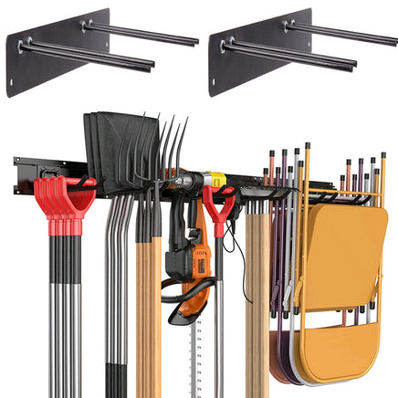 Wall Mounted Tool Rack Heavy Duty Garage Organizer
