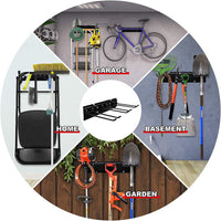 Wall Mounted Tool Rack Heavy Duty Garage Organizer