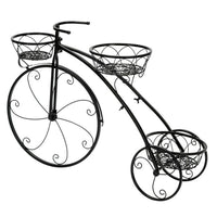 3-Tier Iron Bicycle Plant Stand Rack Tricycle Planter