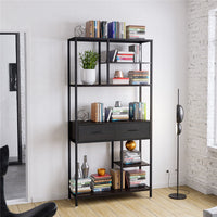 Rustic Accent Bookshelf 90CM Wide Plant Display Rack