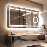 1200x600mm LED Bathroom Mirror Anti-fog Magnifying