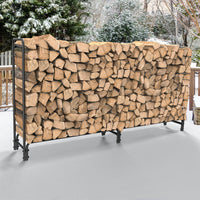 Metal Firewood Rack Log Storage Holder Heavy Duty