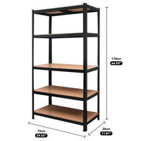 Heavy Duty Warehouse Shelving 75x30x170cm Steel