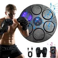 Bluetooth Smart Punching Bag Wall Pad 9 Speeds w/ Gloves