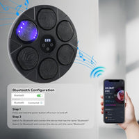 Bluetooth Smart Punching Bag Wall Pad 9 Speeds w/ Gloves