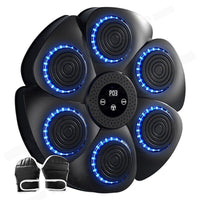 Wall Mount Boxing Machine Bluetooth Black Punch Pad + Gloves