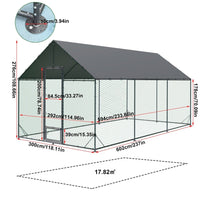 XXL Chicken Coop Hen House Cage 276x602x300cm