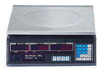 40KG Digital Kitchen Scale Metal Electronic Postal Platform