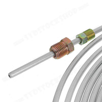25Ft 3/16'' OD Steel Zinc Brake Line Tubing Kit 150MPa +32 Fittings