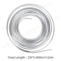 25Ft 3/16'' OD Steel Zinc Brake Line Tubing Kit 150MPa +32 Fittings
