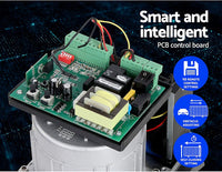 Electric Sliding Gate Opener 550W 0.74HP for 2m Gates w/ 6 Remotes & APP