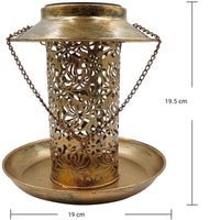 Solar Bird Seed Feeder Hanging Outdoor Garden