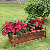 Medium Raised Garden Bed 60x30x33cm Wooden Planter Box