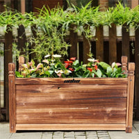 Large Raised Garden Bed Wooden Planter 90x30x33cm