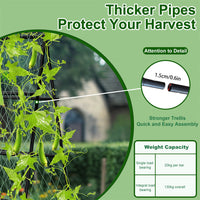 XL Heavy Duty Garden Trellis for Climbing Plants with Netting